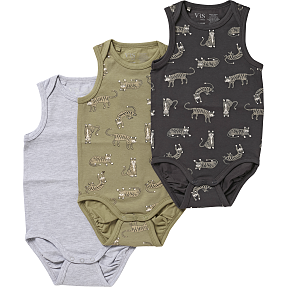 VRS baby 3-pak body str. 56 - multifarvet