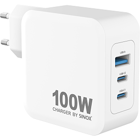 Sinox Pro oplader 100W - hvid