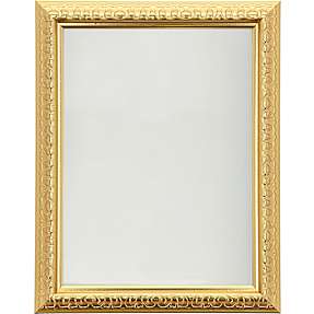 Ramme med antikt udtryk i guldfarve - 18x24 cm