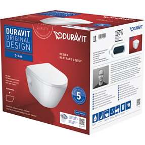 Duravit D-Neo væghængt toilet inkl. sæde