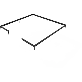 Juliana Oase 13,5 m2 drivhussokkel