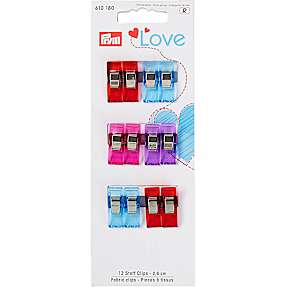 Stof klips 2,6 cm 12 stk.