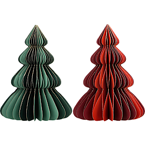 Honeycomb juletræ H: 20 cm - flere varianter - assorteret