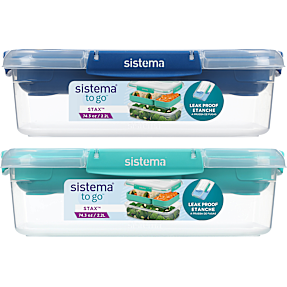 Sistema Stax To Go madkasse 2,2 liter - flere varianter - assorteret