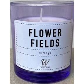 Windsor duftlys i glas - flower fields