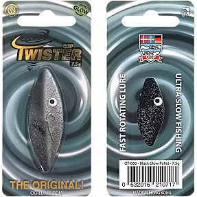 Twister 7.5g - sort selvlysende pellet