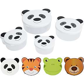 Opbevaringsbøtter m/dyreprint - flere varianter - assorteret