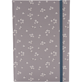 Danpen notesbog A5 - blomster/beige