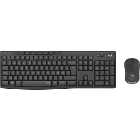 Logitech MK295 Silent tastatur og mus - Pan Nordic - grafit