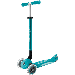 Globber primo foldbar og justerbar løbehjul - lyseblå