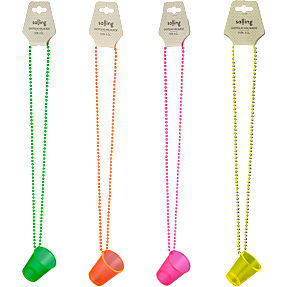 Salling shotglas i halskæde 5 CL - flere varianter - assorteret