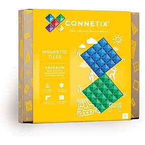 Connetix magnetplader  2 stk. - blå og grøn