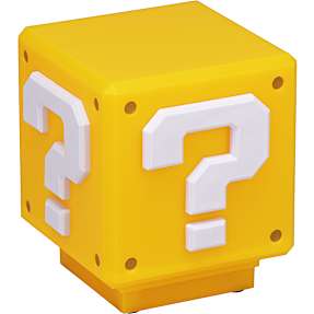 Super Mario Mini Question Block lampe - gul