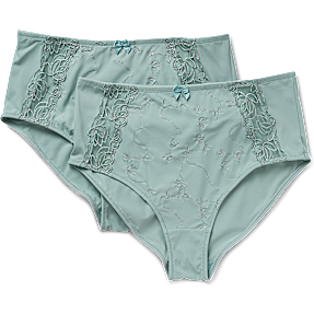 VRS dame 2-pak tai trusser str. M - grøn