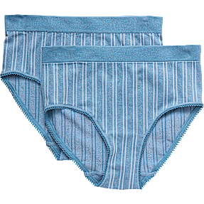 VRS dame 2-pak hipster str. XS/S - blå