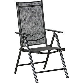 Fjordkær position havestol - sort