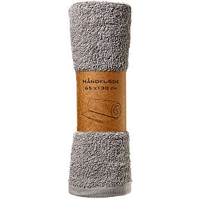 BASIS håndklæde 2-pak 65x130 cm - grå