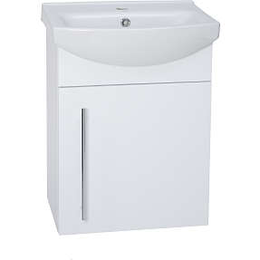 Nortiq Wave badskab med vask - hvid