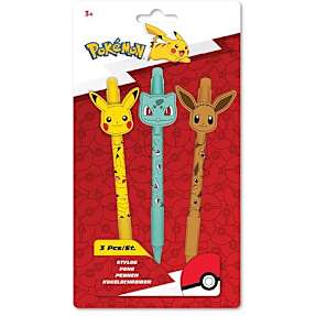 Pokémon sæt med 3 kuglepenne