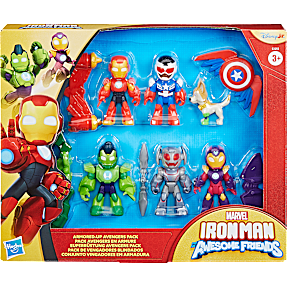 Iron Man Awesome Friends figurer 6-pak