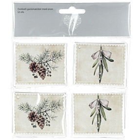 Jul gavemærker 12-pak - flere varianter - assorteret