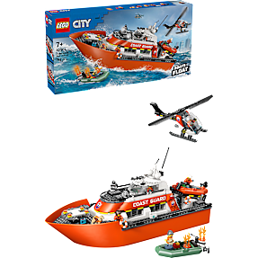 LEGO City Kystvagtens redningsbåd og helikopter 60504