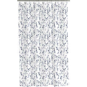 Salling badeforhæng - blå blade