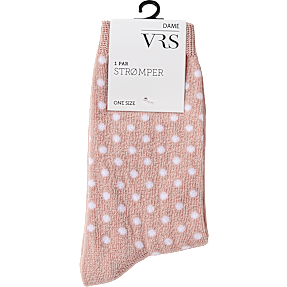 VRS dame strømper str. onesize - prikket