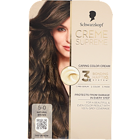 Caring Color Creme permanent hårfarve 5-0 Natural Brown