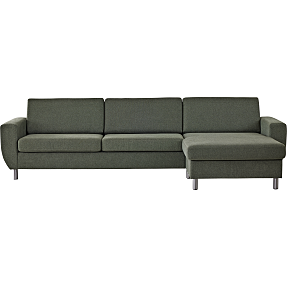 Urban 3D XL vendbar sofa med chaiselong - grøn