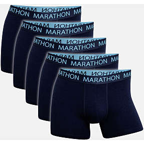 Marathon herre 5-pak tights str. L - blå
