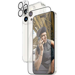 PanzerGlass 3-i-1 beskyttelsessæt iPhone 15 Pro