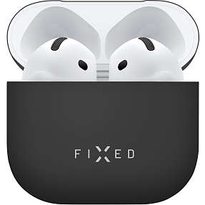 Fixed Apple Airpods 4 silikoneetui - sort