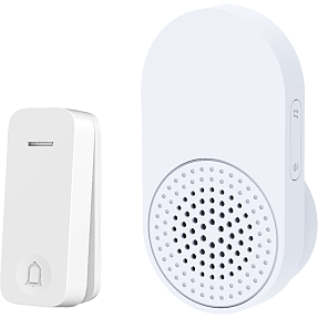 Trådløs dørklokkesæt - hvid