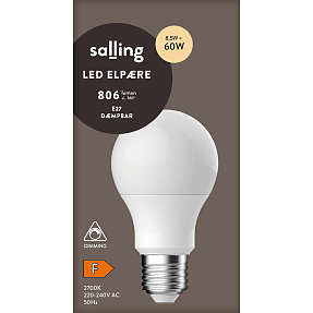 Salling LED kronepære 8,5W - dæmpbar
