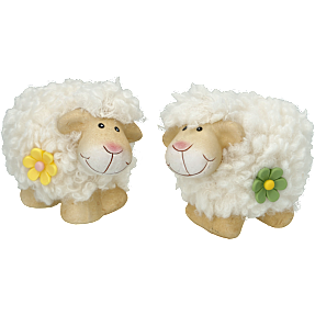Påskefigur får 8 cm - flere varianter - assorteret