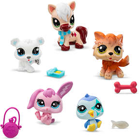 Littlest Pet Shop vintervenner 5 pak