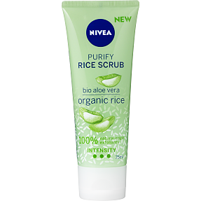 Ansigtsscrub m. ris og aloe vera