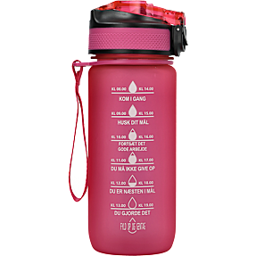 Motivationsflaske mat rød - 0,6 liter