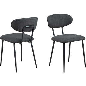 Denise spisebordsstol - mørkegrå