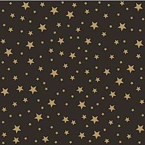 Nytårsservietter - guldstjerner