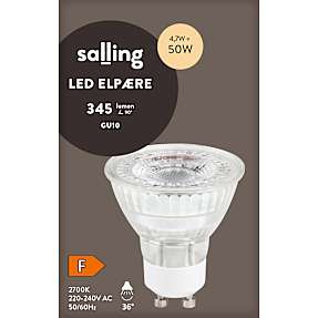 Salling LED spotpære 4,7W - varmt hvidt lys