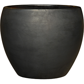 Messina krukke - sort - H: 22 x B: 28 x D: 28 cm