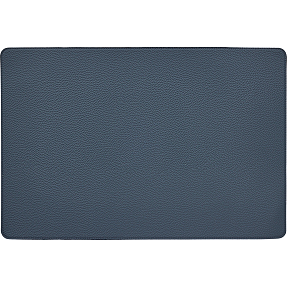 Salling dækkeserviet i læderlook - blå og grå