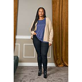 VRS dame cardigan str. 52 - beige