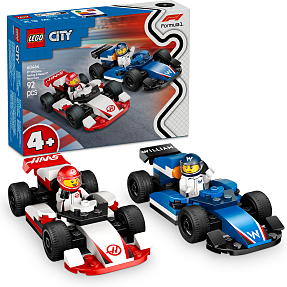 LEGO City Williams Racing og Haas Formel 1 racerbiler 60464