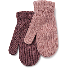 VRS børne 2-pak trylleluffer str. onesize - rosa/bordeaux