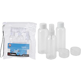 Rejsesæt 5 stk. - gennemsigtig