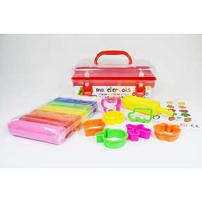 Nara factory 7pcs clay+7moulds+1roller b