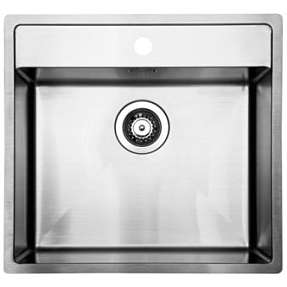 Intra Juvel Intra Baltic køkkenvask 490x380 mm med strainer. Til nedfældning